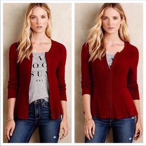 Angel of the North Red Sweater - Anthropologie